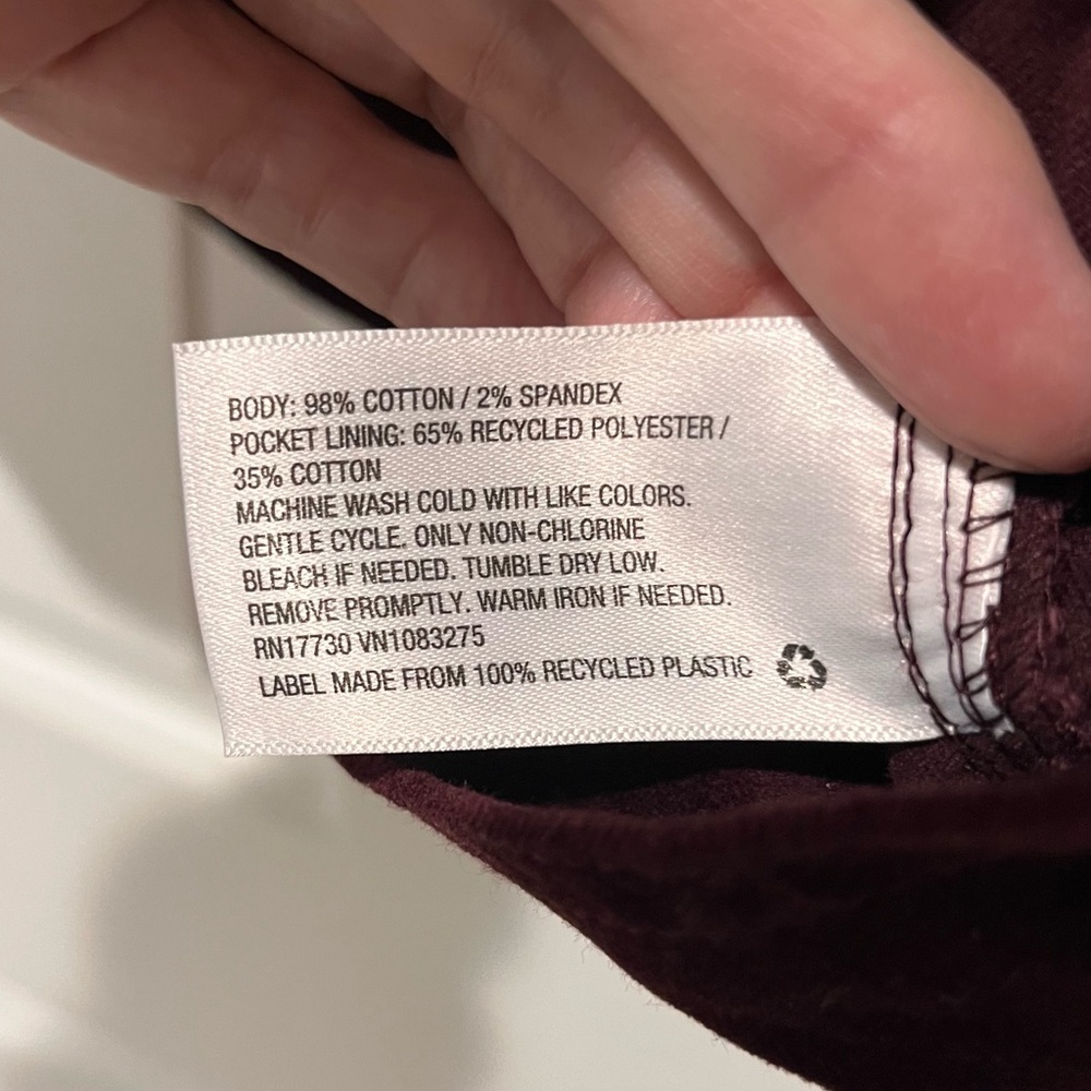 Universal Thread Burgandy Corduroy Trucker-style Jacket Size Medium - Picture 5 of 8
